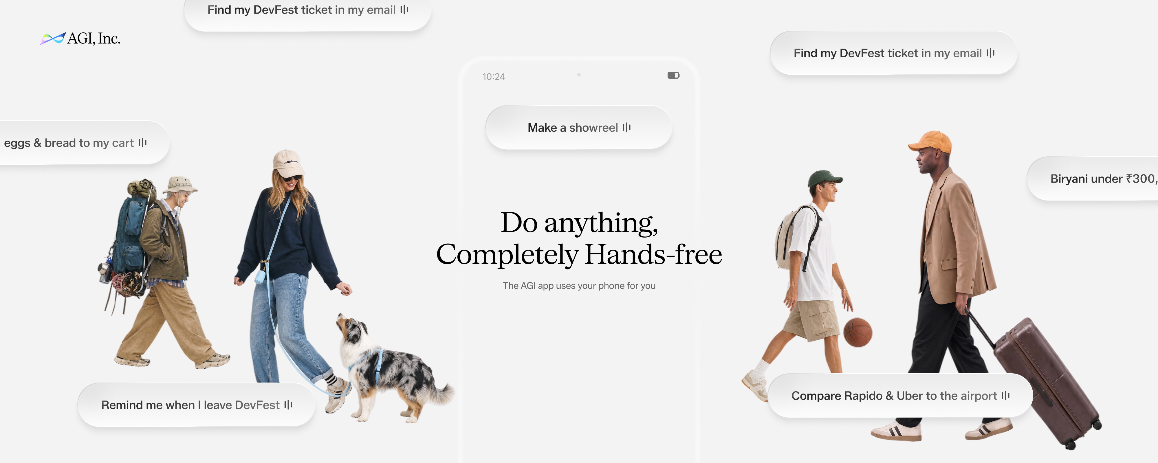 Front backdrop: Do anything, completely hands-free